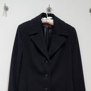 Vintage Sachi 100% Cashmere Black Coat